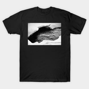 Close Up Of Frozen River Stream T-Shirt